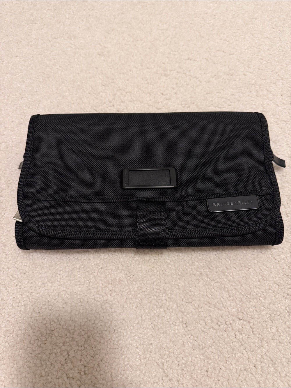Bric's Black Foldable Hanging Toiletry Organizer